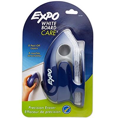 Expo Precision-Point White Board Eraser, Peel-Off Layers Expo Precision-Point White Board Eraser, Peel-Off Layers