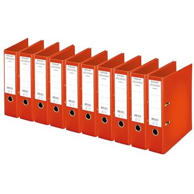 Esselte , Chromos A4 Lever Arch Files Red, 80mm Spine, Plastic, Pack of 10, 230107 Esselte , Chromos A4 Lever Arch Files Red, 80mm Spine, Plastic, Pack of 10, 230107