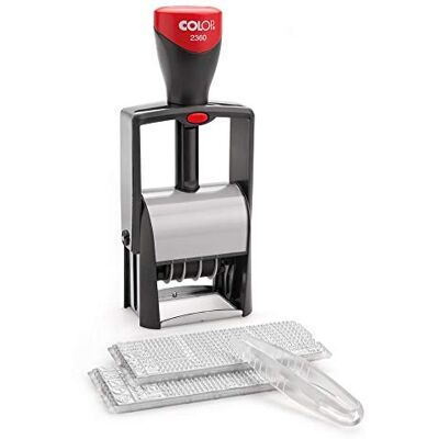 COLOP Classic Line 2360 Date Stamp Set with 2 Types and Tweezers to Set Your Desired Text Yourself, 17 x 8 x 5.5 cm COLOP Classic Line 2360 Date Stamp Set with 2 Types and Tweezers to Set Your Desired Text Yourself, 17 x 8 x 5.5 cm