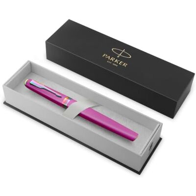 PARKER Meridian Rollerball Pen Grape Lacquer with Rainbow Trims Fine Nib Handwriting Pens & Stationery Supplies Black Ink Luxury Gift Box PARKER Meridian Rollerball Pen Grape Lacquer with Rainbow Trims Fine Nib Handwriting Pens & Stationery Supplies Black Ink Luxury Gift Box
