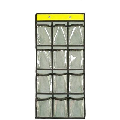 ANIZER Pocket Phone Board Calculators Hanging Over Door Closet Underwear Socks Jewelry Org 12 Clear Pockets ANIZER Pocket Phone Board Calculators Hanging Over Door Closet Underwear Socks Jewelry Org 12 Clear Pockets