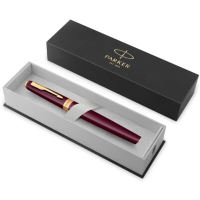 PARKER Meridian Rollerball Pen Red Lacquer with Gold Trims Fine Nib Handwriting Pens & Stationery Supplies Black Ink Luxury Gift Box PARKER Meridian Rollerball Pen Red Lacquer with Gold Trims Fine Nib Handwriting Pens & Stationery Supplies Black Ink Luxury Gift Box