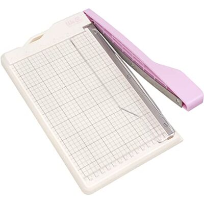 We R Memory Keepers Mini Guilotine Paper Cutter-Lilac, Multi-Coloured, One Size We R Memory Keepers Mini Guilotine Paper Cutter-Lilac, Multi-Coloured, One Size