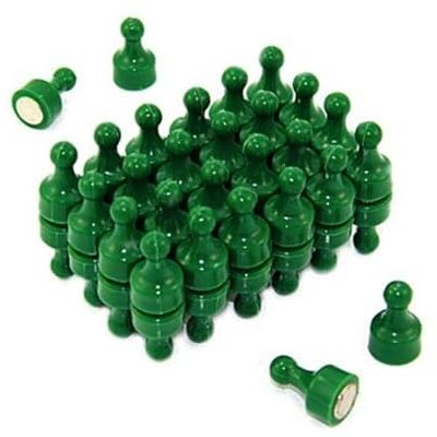 FIRST4MAGNETS Green Skittle Magnet for Fridge, Office, Whiteboard, Noticeboard, Filing Cabinet 12mm dia x 20mm tall Pack of 48 FIRST4MAGNETS Green Skittle Magnet for Fridge, Office, Whiteboard, Noticeboard, Filing Cabinet 12mm dia x 20mm tall Pack of 48