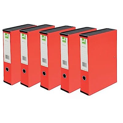Q-Connect 75mm Box File Foolscap Red (Pack of 5) 31818KIN0 Q-Connect 75mm Box File Foolscap Red (Pack of 5) 31818KIN0