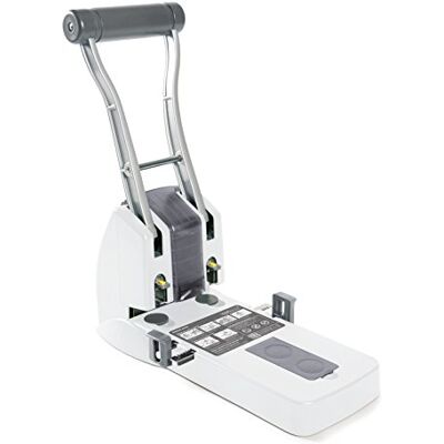 Rapesco 1405 ECO P2200 High-Capacity 2-Hole Punch, 150 Sheet Capacity Soft White Rapesco 1405 ECO P2200 High-Capacity 2-Hole Punch, 150 Sheet Capacity Soft White