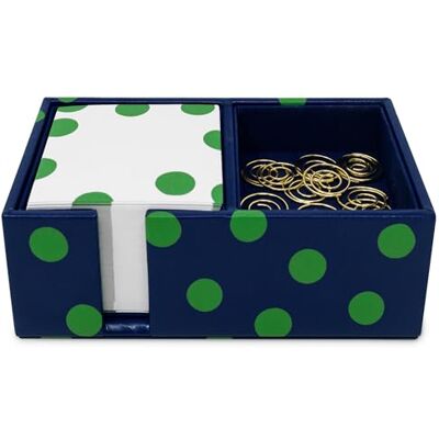 Kate Spade New York Desktop Organzier Tray with 400 Loose Note Sheets and 15 Metal Paper Clips, Sonnet Dot Kate Spade New York Desktop Organzier Tray with 400 Loose Note Sheets and 15 Metal Paper Clips, Sonnet Dot