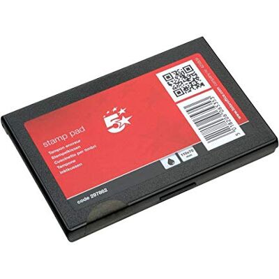 5 Star 3 X Office Stamp Pad 110x70mm Black 5 Star 3 X Office Stamp Pad 110x70mm Black