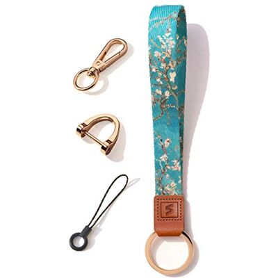 SENLLY Wristlet Lanyard Strap for Keys, Original Pattern Design Wrist Keychain Holder SENLLY Wristlet Lanyard Strap for Keys, Original Pattern Design Wrist Keychain Holder