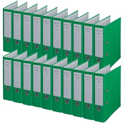 Leitz Centra Standard Folder (Grey Cardboard RC, Laminated with PP Film, A4, 8 cm Spine Width, Chromos) Apple Green (Pack of 20) Leitz Centra Standard Folder (Grey Cardboard RC, Laminated with PP Film, A4, 8 cm Spine Width, Chromos) Apple Green (Pack of 20)