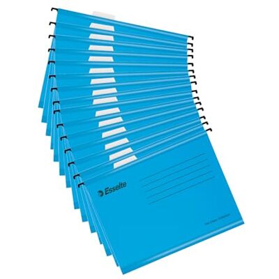 Esselte A4 Reinforced Filing Cabinet Suspension File, Pack 15, Blue Esselte A4 Reinforced Filing Cabinet Suspension File, Pack 15, Blue