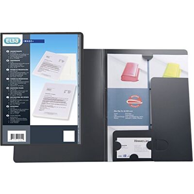 Oxford Elba 63492WE Clear Clip Folder Polypropylene 0.5 mm for Approximately 50 Sheets Pack of 10 White Offer Portfolio with Sight Pocket Charcoal Oxford Elba 63492WE Clear Clip Folder Polypropylene 0.5 mm for Approximately 50 Sheets Pack of 10 White Offer Portfolio with Sight Pocket Charcoal