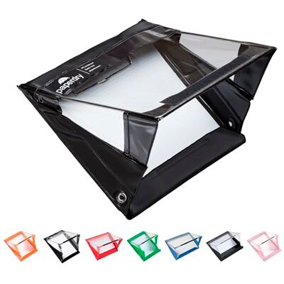 Paperdry Waterproof Clipboard A5 Landscape by , Black, Superior PVC Plastic with Cold Protection, Outdoor Covered Clip Board with Storage, A5 Waterproof Document Holder Paperdry Waterproof Clipboard A5 Landscape by , Black, Superior PVC Plastic with Cold Protection, Outdoor Covered Clip Board with Storage, A5 Waterproof Document Holder