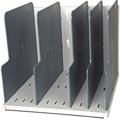 Exacompta Ref 390740D Modulotop Office Vertical Sorting Rack 300 x 288 x 255 in Size, Suitable for A4+ Documents, 5 Dividers Provided Light Grey/Mouse Grey Exacompta Ref 390740D Modulotop Office Vertical Sorting Rack 300 x 288 x 255 in Size, Suitable for A4+ Documents, 5 Dividers Provided Light Grey/Mouse Grey