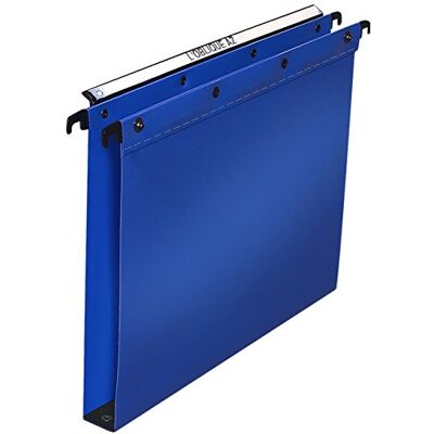 Elba Ultimate Polypropylene Foolscap Suspension Files, 30mm Base Blue (Pack of 25) Elba Ultimate Polypropylene Foolscap Suspension Files, 30mm Base Blue (Pack of 25)