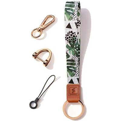 SENLLY Wristlet Lanyard Strap for Keys, Original Pattern Design Wrist Keychain Holder SENLLY Wristlet Lanyard Strap for Keys, Original Pattern Design Wrist Keychain Holder
