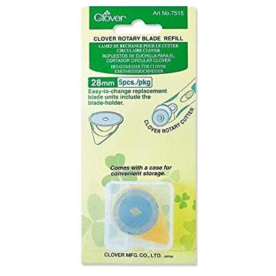 Clover Rotary Blade Refills - 28mm - 5 Pack Clover Rotary Blade Refills - 28mm - 5 Pack