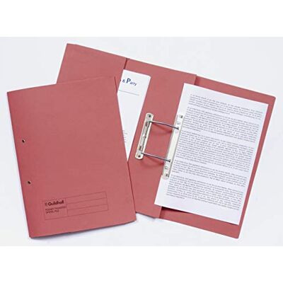 Exacompta Ref 349-REDZ Guildhall Pocket Spiral File, 315gsm Heavyweight Manilla, Holds A4 & Foolscap Documents, Left Hand Pocket, Blue Angel Certified Red, Pack of 25 Exacompta Ref 349-REDZ Guildhall Pocket Spiral File, 315gsm Heavyweight Manilla, Holds A4 & Foolscap Documents, Left Hand Pocket, Blue Angel Certified Red, Pack of 25