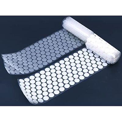 Tiardey 500 Pair Sets Adhesive 0.59in/15mm Diameter Sticky Back Coins Hook & Loop Self Adhesive Dots Tapes Magic Sticky Dots Tiardey 500 Pair Sets Adhesive 0.59in/15mm Diameter Sticky Back Coins Hook & Loop Self Adhesive Dots Tapes Magic Sticky Dots