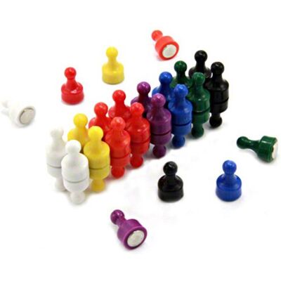 FIRST4MAGNETS Rainbow Skittle Magnet for Fridge, Office, Whiteboard, Noticeboard, Filing Cabinet 8 Colours 12mm dia x 21mm tall Pack of 32 FIRST4MAGNETS Rainbow Skittle Magnet for Fridge, Office, Whiteboard, Noticeboard, Filing Cabinet 8 Colours 12mm dia x 21mm tall Pack of 32