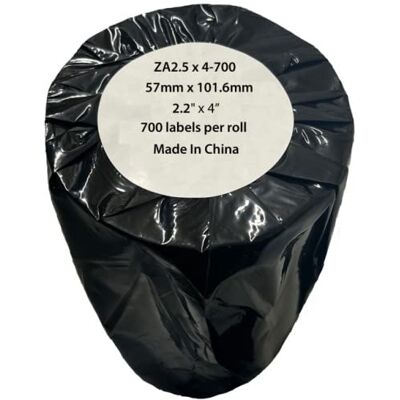 Eason Bros Zebra Compatible White Labels Roll 500 pcs (ZA2.25x4-700) Eason Bros Zebra Compatible White Labels Roll 500 pcs (ZA2.25x4-700)