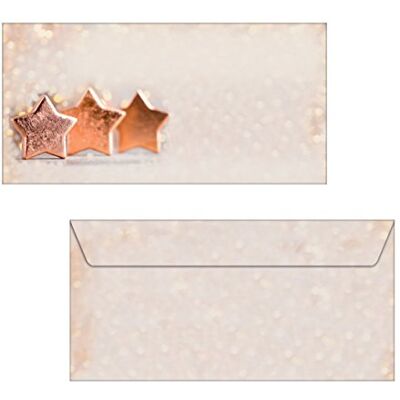 Sigel DU137 Christmas envelopes "Copper Glance", DL, without window, 90 gsm, 50 Pieces Sigel DU137 Christmas envelopes "Copper Glance", DL, without window, 90 gsm, 50 Pieces