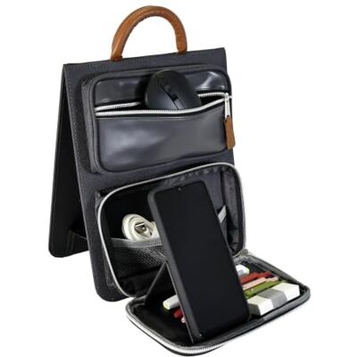 Avery TRiGO Portable Desk Organiser Workspace Organiser with Phone StandvLocker and Bag Organiser for Hybrid Working and Home Office Grey Avery TRiGO Portable Desk Organiser Workspace Organiser with Phone StandvLocker and Bag Organiser for Hybrid Working and Home Office Grey