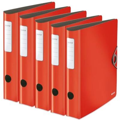 Leitz 100 Quality Folder 180° Active Solid Slim Light red Leitz 100 Quality Folder 180° Active Solid Slim Light red