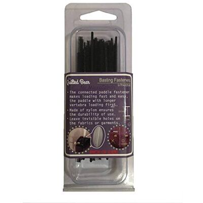 The Quilted Bear Tack Refills Premium Basting Fastener Tack Refills for The Basting Gun/Kimble Gun Pack of 2400 Your Choice of Two Different Colours (Black) The Quilted Bear Tack Refills Premium Basting Fastener Tack Refills for The Basting Gun/Kimble Gun Pack of 2400 Your Choice of Two Different Colours (Black)