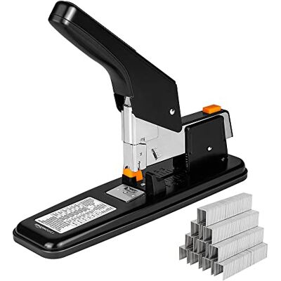 Amazon Basics Heavy-Duty Stapler, 210 Sheets, Black Amazon Basics Heavy-Duty Stapler, 210 Sheets, Black