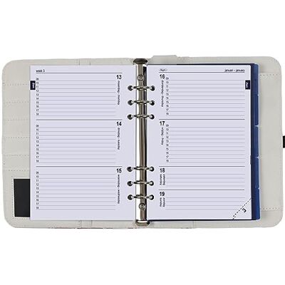 Kalpa 1011-15 A5 Organizer Ring Binder Red Rose with agenda refill 2024 2025 and 2026 Kalpa 1011-15 A5 Organizer Ring Binder Red Rose with agenda refill 2024 2025 and 2026