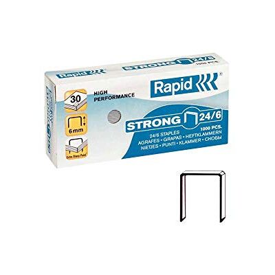 Rapid 24855800 Strong 24/6 Galvanised Staples Rapid 24855800 Strong 24/6 Galvanised Staples