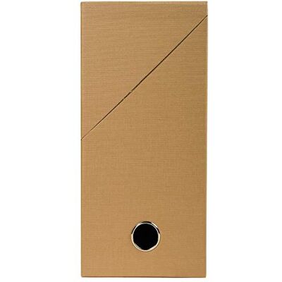 Exacompta Ref 89428E Canvas Transfer Box 250 x 330mm in Size, Suitable for Storing A4 Documents, 120mm Spine, Metal Finger Hole, Spine Label Tobacco Exacompta Ref 89428E Canvas Transfer Box 250 x 330mm in Size, Suitable for Storing A4 Documents, 120mm Spine, Metal Finger Hole, Spine Label Tobacco