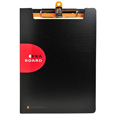 Exacompta Ref 52134E Exactive Exaboard Foldover Clipboard 23.5 x 33.5cm in Size, Suitable for A4 Documents, Elastic Strap Closure, Recycled PP Black Exacompta Ref 52134E Exactive Exaboard Foldover Clipboard 23.5 x 33.5cm in Size, Suitable for A4 Documents, Elastic Strap Closure, Recycled PP Black