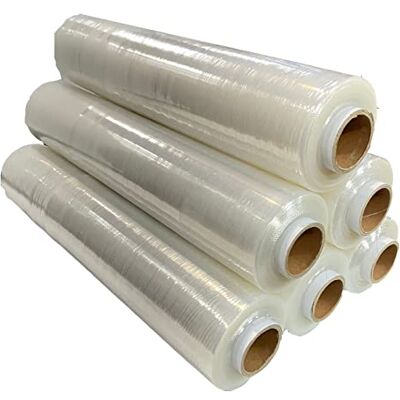 G4GADGET 2 Rolls Heavy Duty Pallet Wrap 400mm x 150m Strong Stretch Film for Packing, Moving & Storage Tear Resistant, Waterproof & Dustproof Shrink Wrap Rolls G4GADGET 2 Rolls Heavy Duty Pallet Wrap 400mm x 150m Strong Stretch Film for Packing, Moving & Storage Tear Resistant, Waterproof & Dustproof Shrink Wrap Rolls