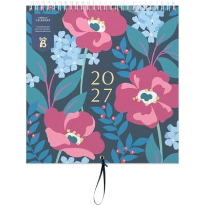 Busy B 2027 Family Wall Calendar Charcoal Floral 5 Columns & Pockets The Family Wall Calendar in Charcoal Floral features 5 columns & handy storage pockets. Busy B 2027 Family Wall Calendar Charcoal Floral 5 Columns & Pockets The Family Wall Calendar in Charcoal Floral features 5 columns & handy storage pockets.