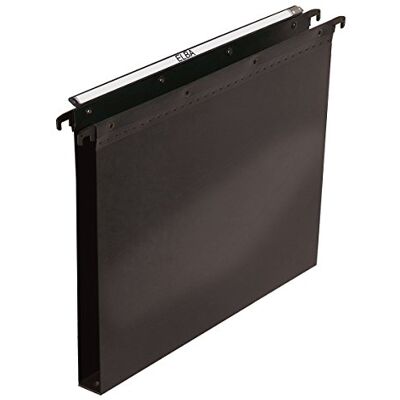 Elba Ultimate Polypropylene Foolscap Suspension Files, 30mm Base Black (Pack of 25) Elba Ultimate Polypropylene Foolscap Suspension Files, 30mm Base Black (Pack of 25)