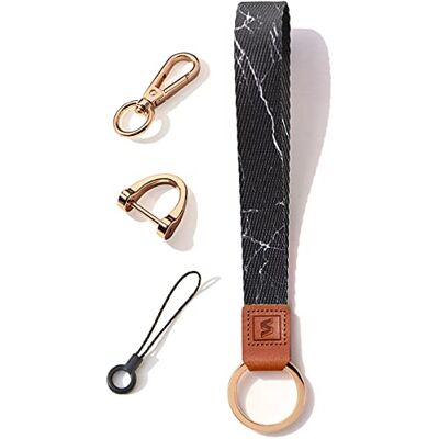 SENLLY Wristlet Lanyard Strap for Keys, Original Pattern Design Wrist Keychain Holder SENLLY Wristlet Lanyard Strap for Keys, Original Pattern Design Wrist Keychain Holder