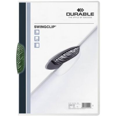 Durable 226005 Clip Folder SwingClip made of PP, Up to 30 Sheets A4, Green, Pack of 25 Durable 226005 Clip Folder SwingClip made of PP, Up to 30 Sheets A4, Green, Pack of 25