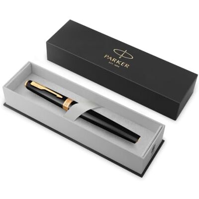 PARKER Meridian Rollerball Pen Black Lacquer with Gold Trims Fine Nib Handwriting Pens & Stationery Supplies Black Ink Luxury Gift Box PARKER Meridian Rollerball Pen Black Lacquer with Gold Trims Fine Nib Handwriting Pens & Stationery Supplies Black Ink Luxury Gift Box