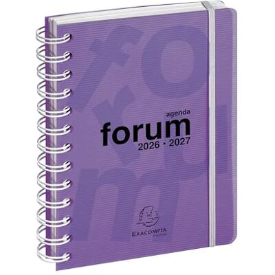 Exacompta 184177E Forum Linicolor Daily Diary 12 x 17 cm August 2023 to July 2024 Purple Exacompta 184177E Forum Linicolor Daily Diary 12 x 17 cm August 2023 to July 2024 Purple