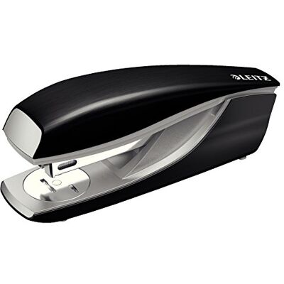Leitz Stapler, 30 Sheet Capacity, Ergonomic Metal Body, Includes Staples, Style Range, 55620094 Satin Black Leitz Stapler, 30 Sheet Capacity, Ergonomic Metal Body, Includes Staples, Style Range, 55620094 Satin Black