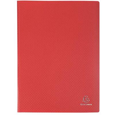 Exacompta Ref 85105E Box of 8 OPAK Document Protectors 100 Non-Reflective Grained Pockets 200 Sheets for A4 Size Size 24 x 32 cm Soft Polypropylene Cover Color red Exacompta Ref 85105E Box of 8 OPAK Document Protectors 100 Non-Reflective Grained Pockets 200 Sheets for A4 Size Size 24 x 32 cm Soft Polypropylene Cover Color red