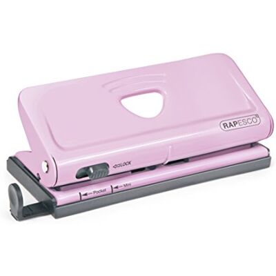 Rapesco 1322 Adjustable 6-Hole Organiser/Diary Punch, 10 Sheet Capacity, Candy Pink Rapesco 1322 Adjustable 6-Hole Organiser/Diary Punch, 10 Sheet Capacity, Candy Pink