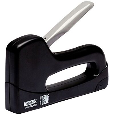 Rapid Hobbytacker Staple Gun, Compact & Light Weight, DIY Staple Gun with Staples Included, Finewire Staples for Upholstery Display Boards Schools (23781300) Rapid Hobbytacker Staple Gun, Compact & Light Weight, DIY Staple Gun with Staples Included, Finewire Staples for Upholstery Display Boards Schools (23781300)