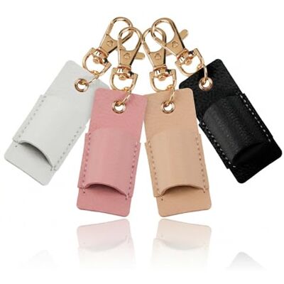 wellrun 4PCS Lanyard Pen Holder,Anti-Lost PU Leather Pen Holder with Keychain,Portable Clip-On Pencil Case for Teachers,Students, Nurses,Conferences,Schools Black,White,Pink,Beige wellrun 4PCS Lanyard Pen Holder,Anti-Lost PU Leather Pen Holder with Keychain,Portable Clip-On Pencil Case for Teachers,Students, Nurses,Conferences,Schools Black,White,Pink,Beige