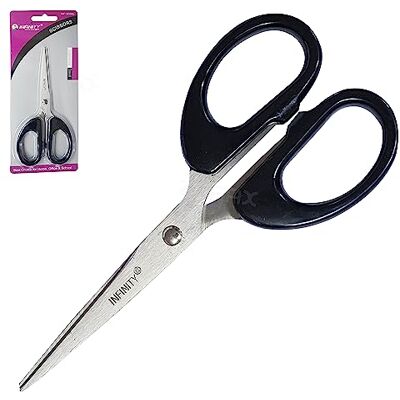 ZOFAX ZSC006 Stainless Steel Blades Scissors, 5.5 inches / 140 mm, Comfortable Grip, Left Right Handed, Perfect for School Office Home Use, i Black Ball Pen ZOFAX ZSC006 Stainless Steel Blades Scissors, 5.5 inches / 140 mm, Comfortable Grip, Left Right Handed, Perfect for School Office Home Use, i Black Ball Pen