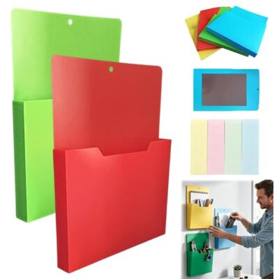 Liocwocne Magnetic File Holder, Magnetic Utility & File Holder Built-In Magnetic Grip, Waterproof, Tear-Resistant, Instantly Clears Desk Clutter(F) Liocwocne Magnetic File Holder, Magnetic Utility & File Holder Built-In Magnetic Grip, Waterproof, Tear-Resistant, Instantly Clears Desk Clutter(F)