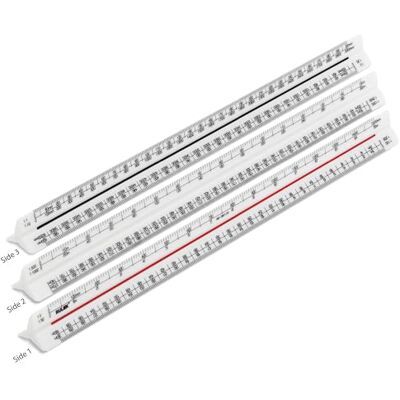 Rulex 300mm Metric Triangular Scale Ruler 1:1 1:10 1:2 1:20 1:5 1:50 1:100 1:200 1:500 1:1000 1:1250 1:2500 White Plastic UK Manufactured Rulex 300mm Metric Triangular Scale Ruler 1:1 1:10 1:2 1:20 1:5 1:50 1:100 1:200 1:500 1:1000 1:1250 1:2500 White Plastic UK Manufactured