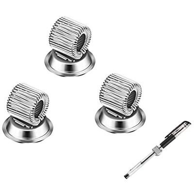 Qiuyan 3PCS Magnetic Holders for Refrigerator, Single Pen Holder Organizer Magnetic Pen for Refrigerator, with Adjustable Spring Loop, Fit for Any Size Pens, Whiteboard, Erase Board, Bulletion Board Qiuyan 3PCS Magnetic Holders for Refrigerator, Single Pen Holder Organizer Magnetic Pen for Refrigerator, with Adjustable Spring Loop, Fit for Any Size Pens, Whiteboard, Erase Board, Bulletion Board